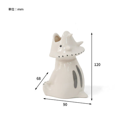 Sceneryvase｜恐龍造型白瓷花瓶/多功能收納筒-家居佈置-Creer-七時雜貨 700zakka